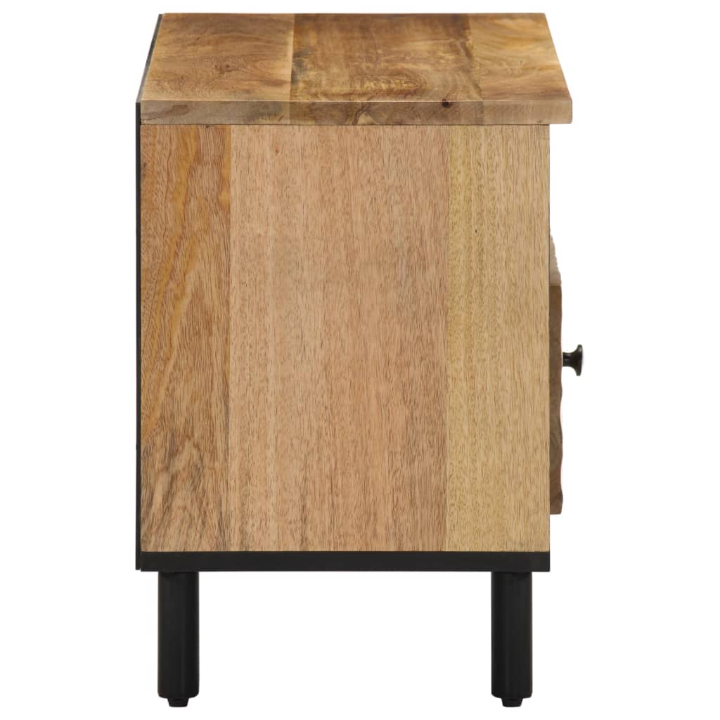 Tv-meubel 80x33x46 cm massief mangohout Naturel massief mangohout