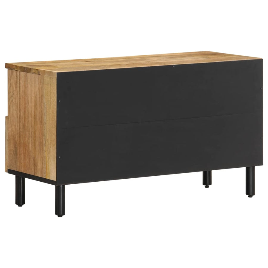 Tv-meubel 80x33x46 cm massief mangohout Naturel massief mangohout