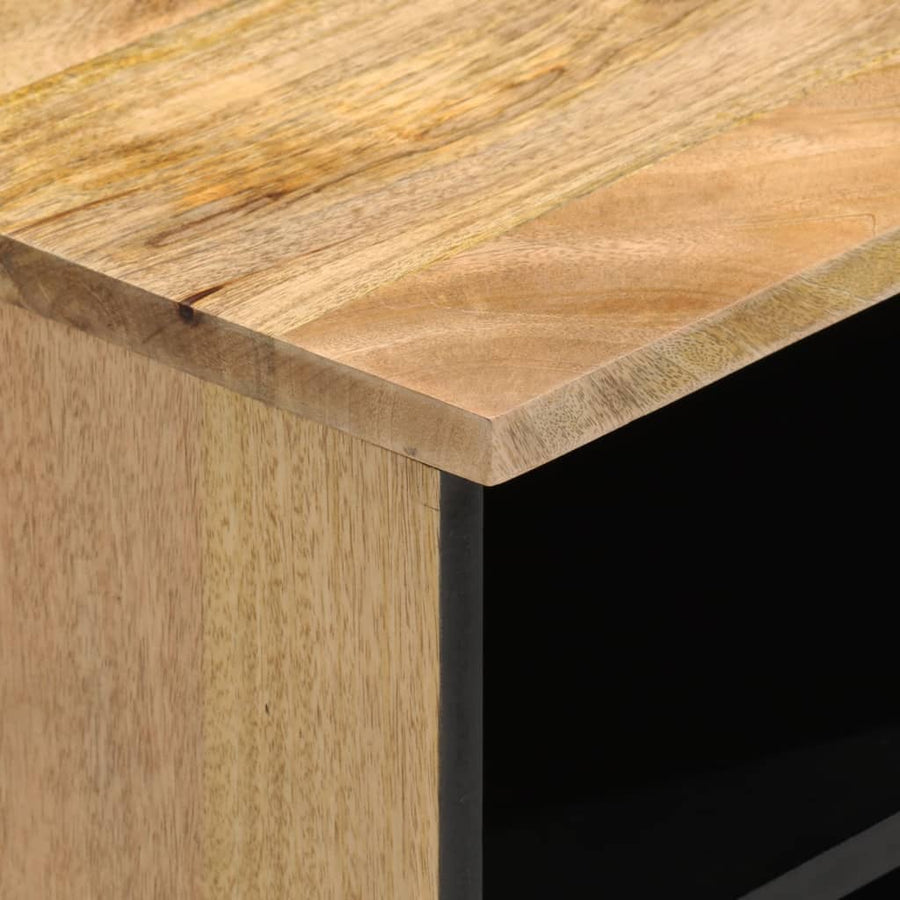 Tv-meubel 80x33x46 cm massief mangohout Naturel massief mangohout