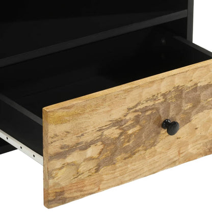 Tv-meubel 80x33x46 cm massief mangohout Naturel massief mangohout