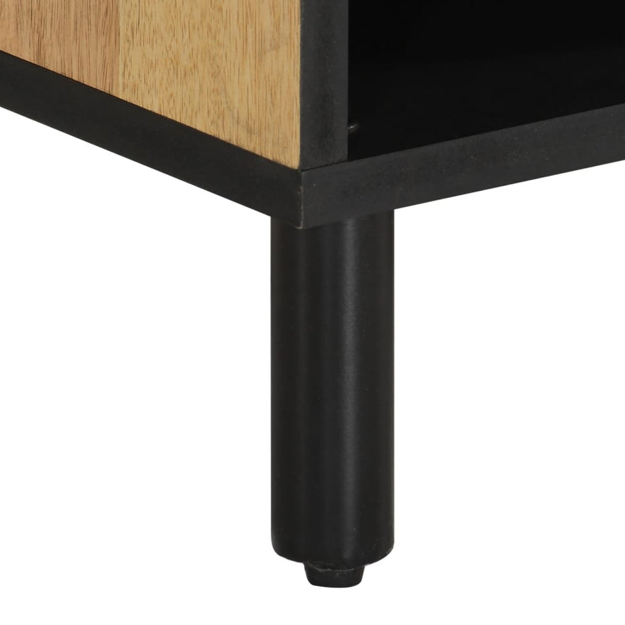 Tv-meubel 80x33x46 cm massief mangohout Naturel massief mangohout