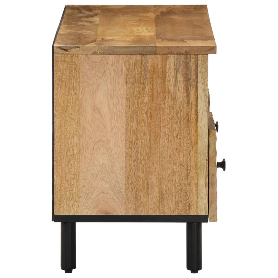 Tv-meubel 100x33x46 cm massief mangohout Naturel massief mangohout