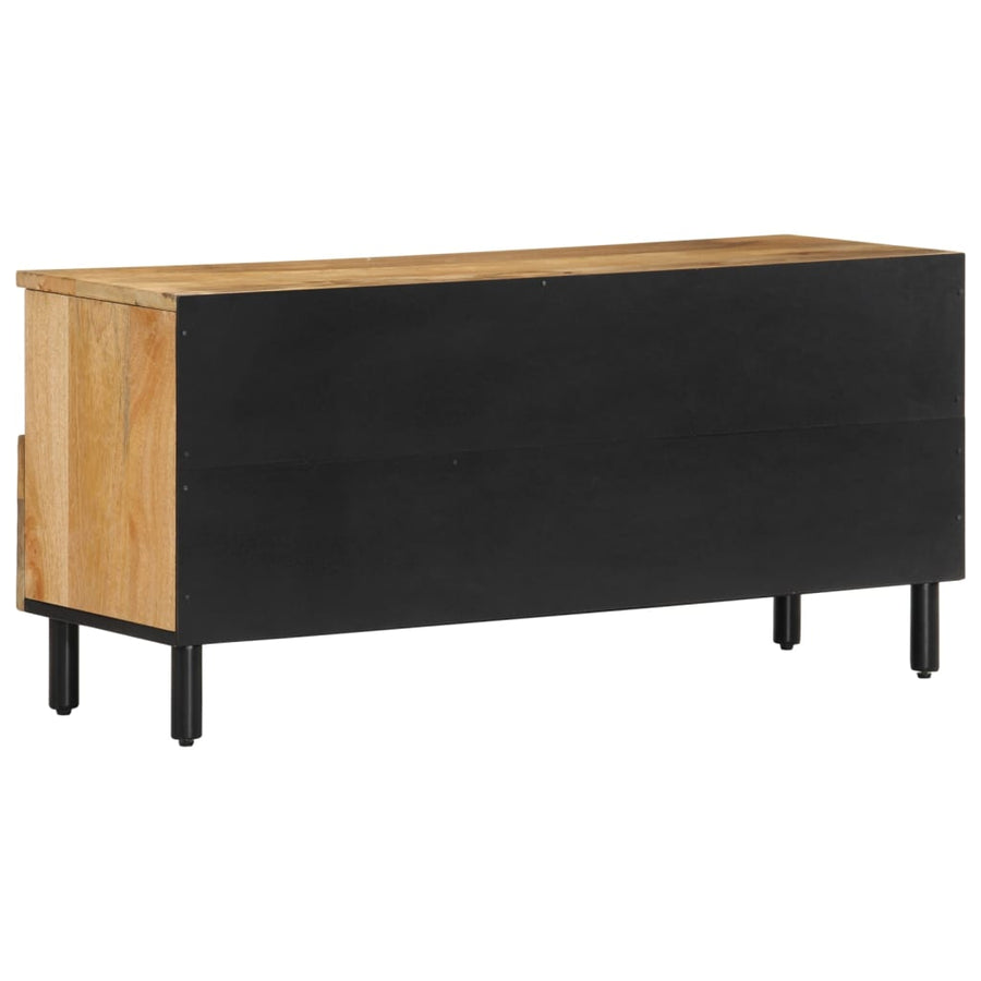 Tv-meubel 100x33x46 cm massief mangohout Naturel massief mangohout