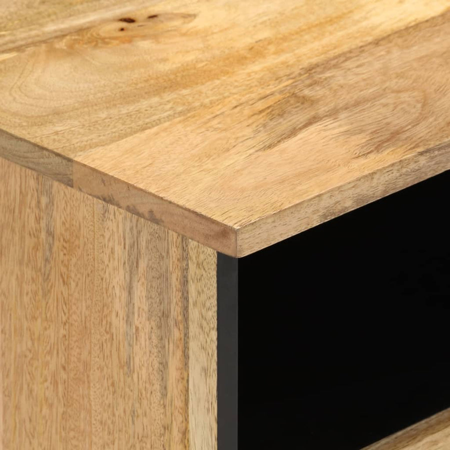 Tv-meubel 100x33x46 cm massief mangohout Naturel massief mangohout
