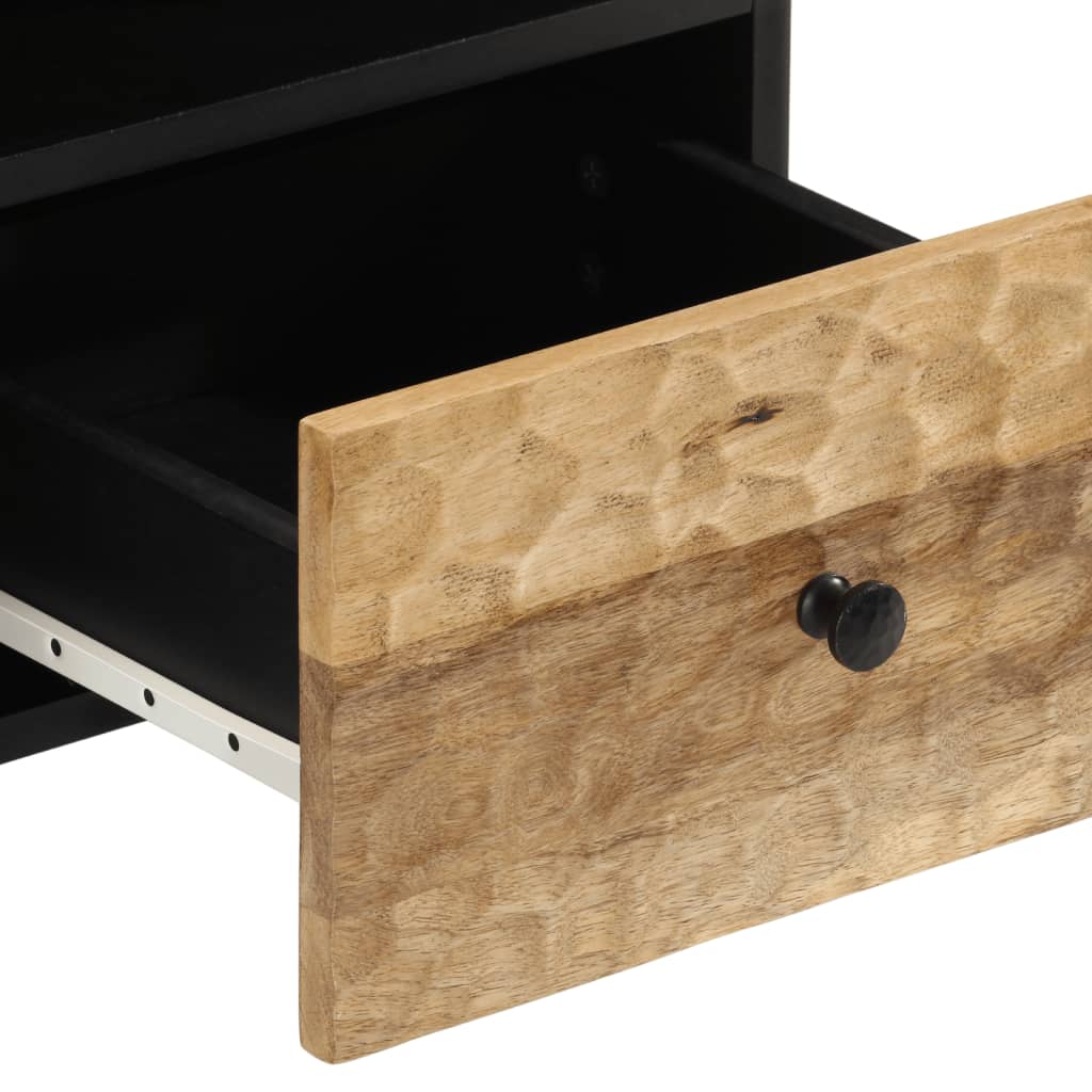 Tv-meubel 100x33x46 cm massief mangohout Naturel massief mangohout