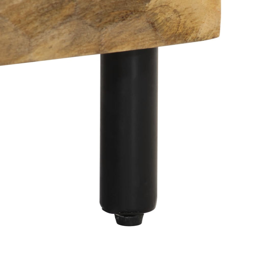 Tv-meubel 100x33x46 cm massief mangohout Naturel massief mangohout