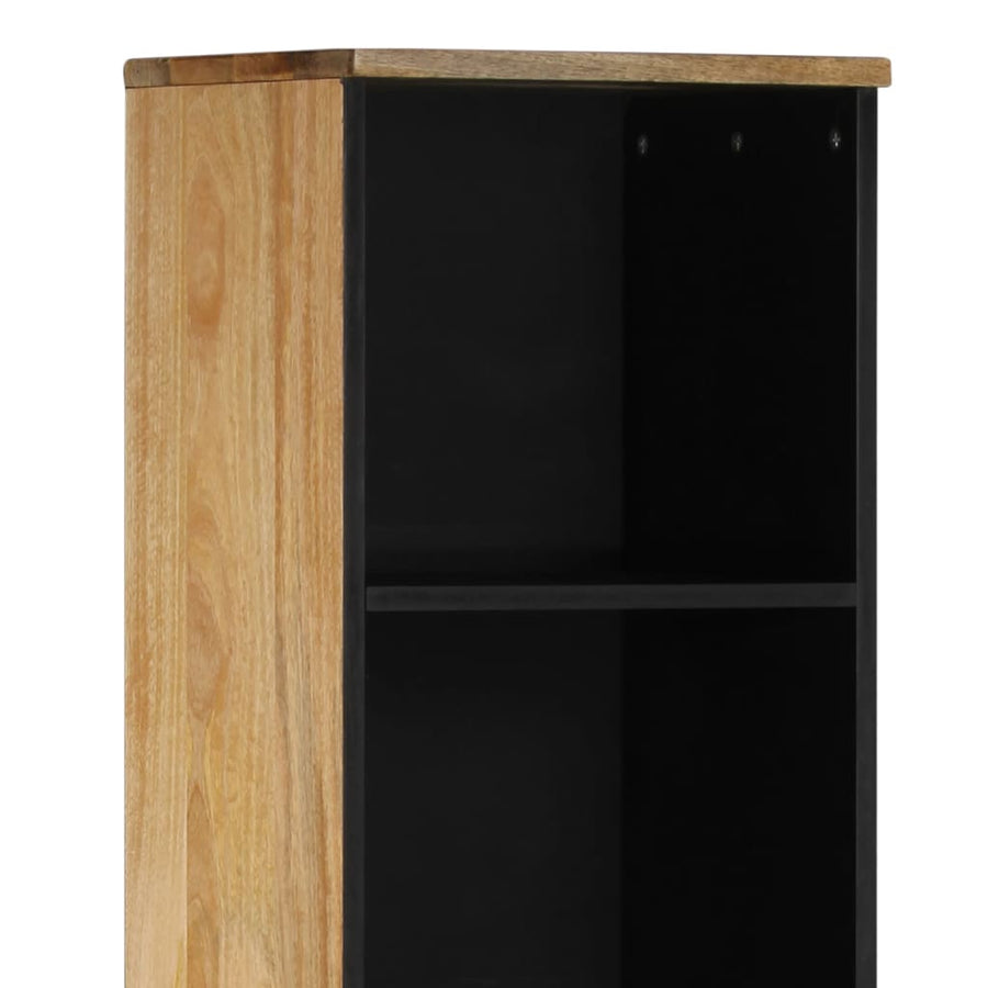 Badkamerkast 38x33x160 cm massief mangohout Lichtbruin