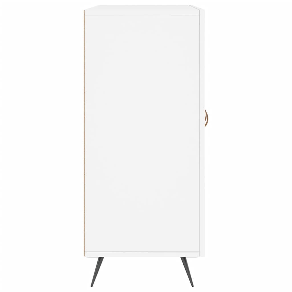 Dressoir 90X34X80 Cm Bewerkt Hout Wit