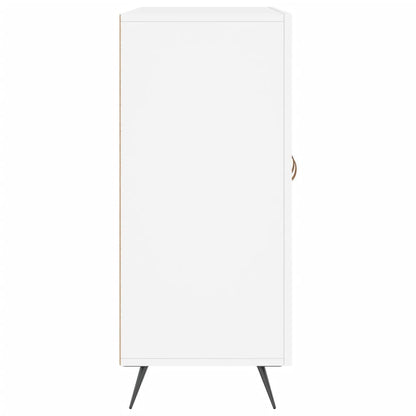 Dressoir 90X34X80 Cm Bewerkt Hout Wit