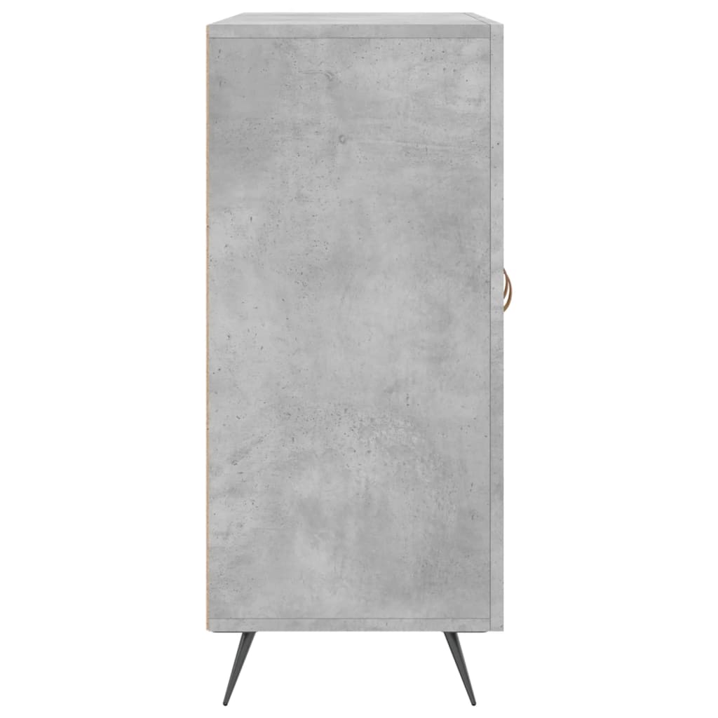 Dressoir 90X34X80 Cm Bewerkt Hout Betongrijs