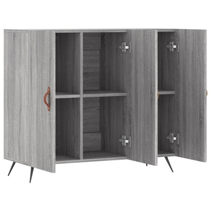 Dressoir 90X34X80 Cm Bewerkt Hout Grijs Sonoma Eikenkleurig