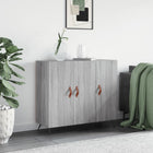 Sideboard 90x34x80 cm engineered wood grey Sonoma oak effect