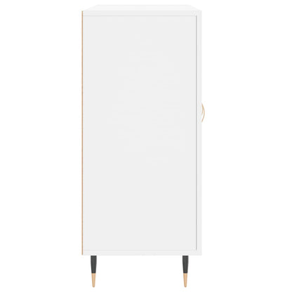 Dressoir 90X34X80 Cm Bewerkt Hout Wit