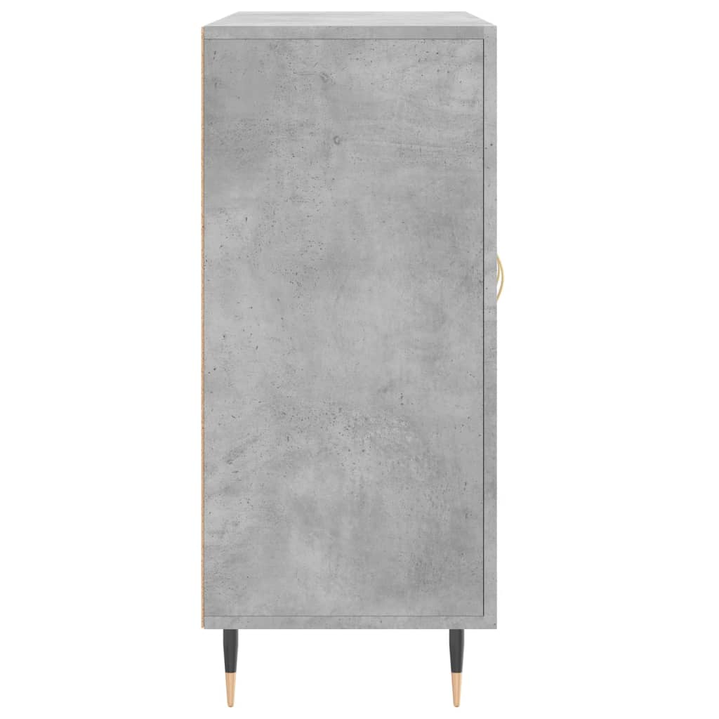 Dressoir 90X34X80 Cm Bewerkt Hout Betongrijs