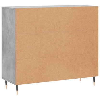 Dressoir 90X34X80 Cm Bewerkt Hout Betongrijs