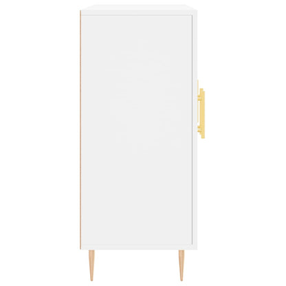 Dressoir 90X34X80 Cm Bewerkt Hout Wit