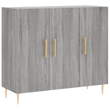 Dressoir 90X34X80 Cm Bewerkt Hout Grijs Sonoma Eikenkleurig