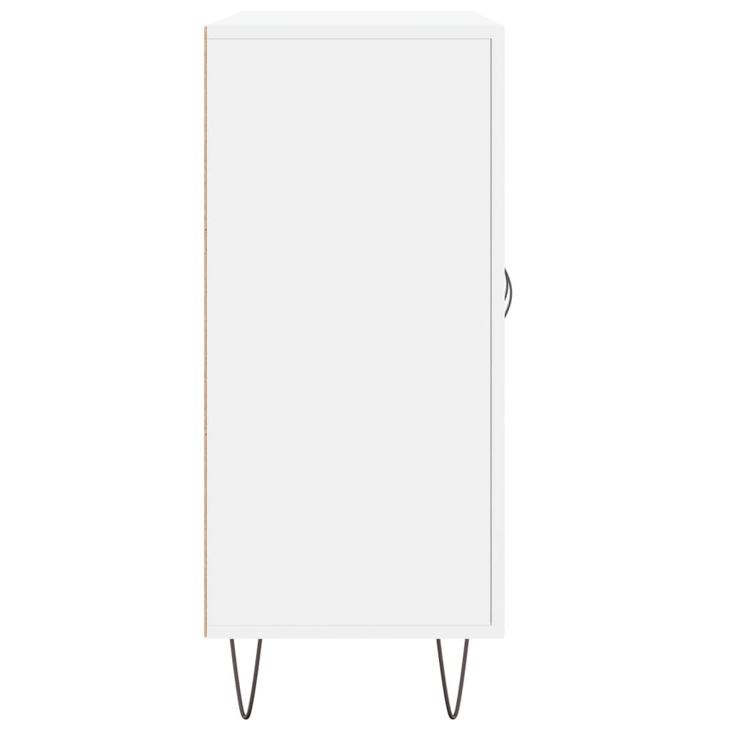 Dressoir 90X34X80 Cm Bewerkt Hout Wit