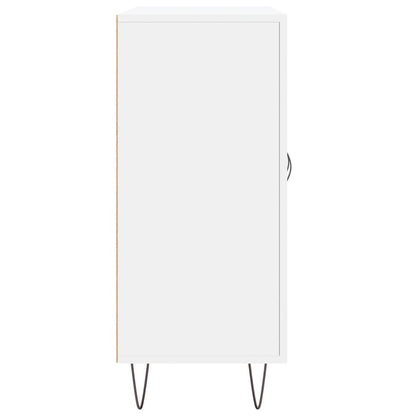 Dressoir 90X34X80 Cm Bewerkt Hout Wit