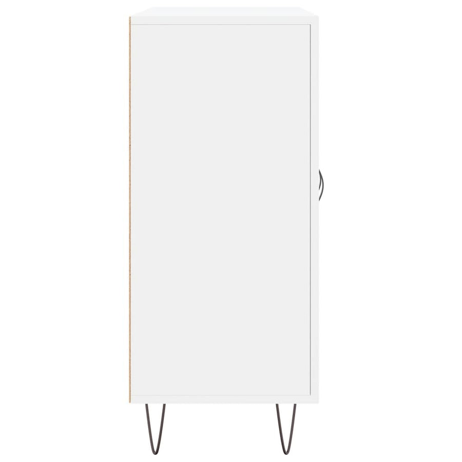 Dressoir 90X34X80 Cm Bewerkt Hout Wit