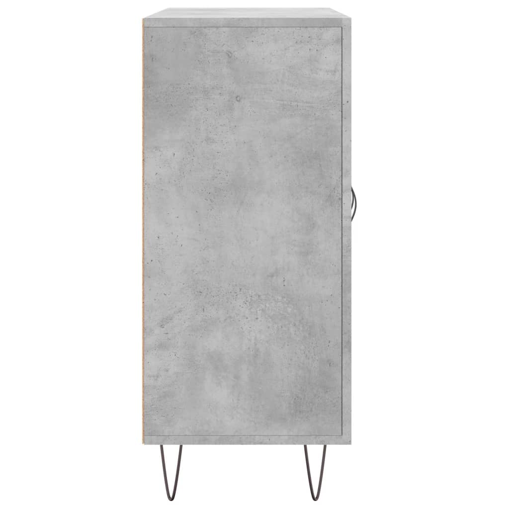 Dressoir 90X34X80 Cm Bewerkt Hout Betongrijs
