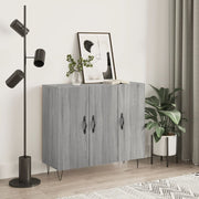 Sideboard 90x34x80 cm engineered wood grey Sonoma oak effect