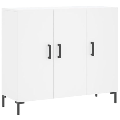 Dressoir 90x34x80 cm bewerkt hout wit