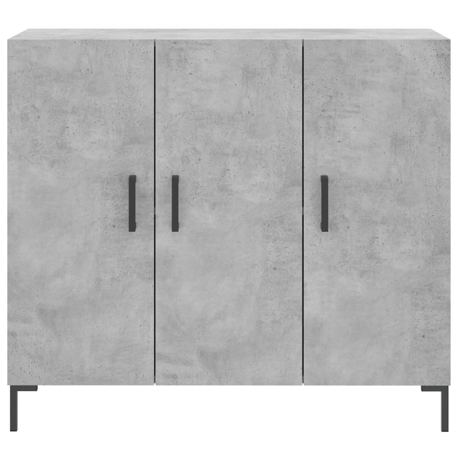 Dressoir 90X34X80 Cm Bewerkt Hout Betongrijs