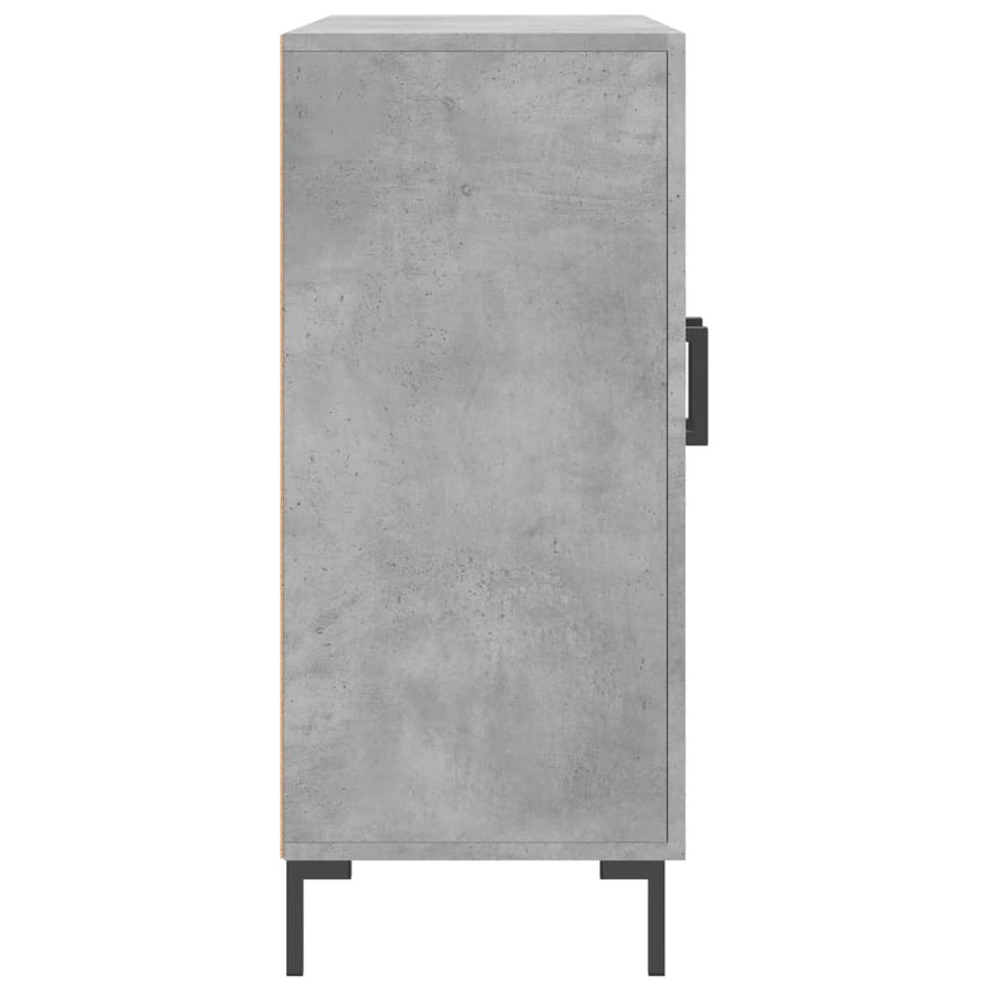 Dressoir 90X34X80 Cm Bewerkt Hout Betongrijs