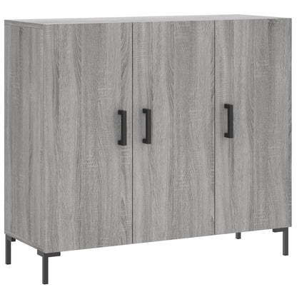 Dressoir 90X34X80 Cm Bewerkt Hout Grijs Sonoma Eikenkleurig