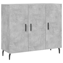 Dressoir 90x34x80 cm bewerkt hout betongrijs