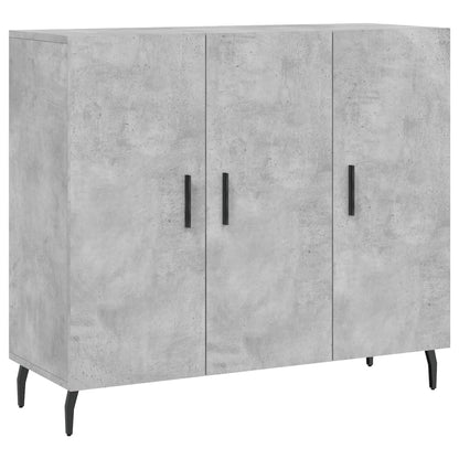 Dressoir 90x34x80 cm bewerkt hout betongrijs