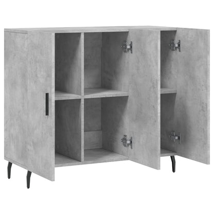 Dressoir 90x34x80 cm bewerkt hout betongrijs
