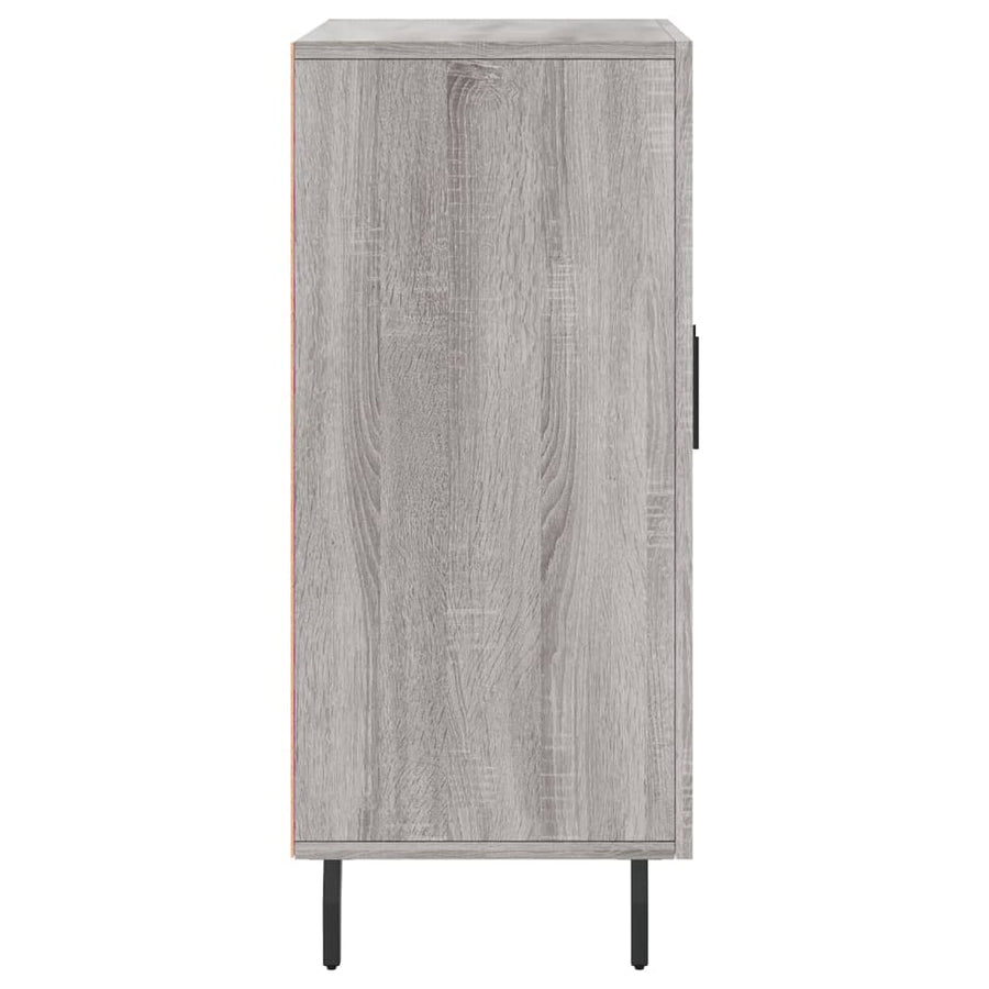 Dressoir 90X34X80 Cm Bewerkt Hout Grijs Sonoma Eikenkleurig