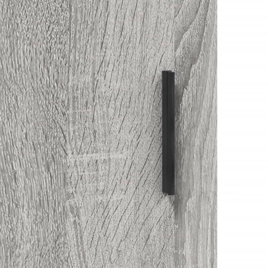 Dressoir 90X34X80 Cm Bewerkt Hout Grijs Sonoma Eikenkleurig