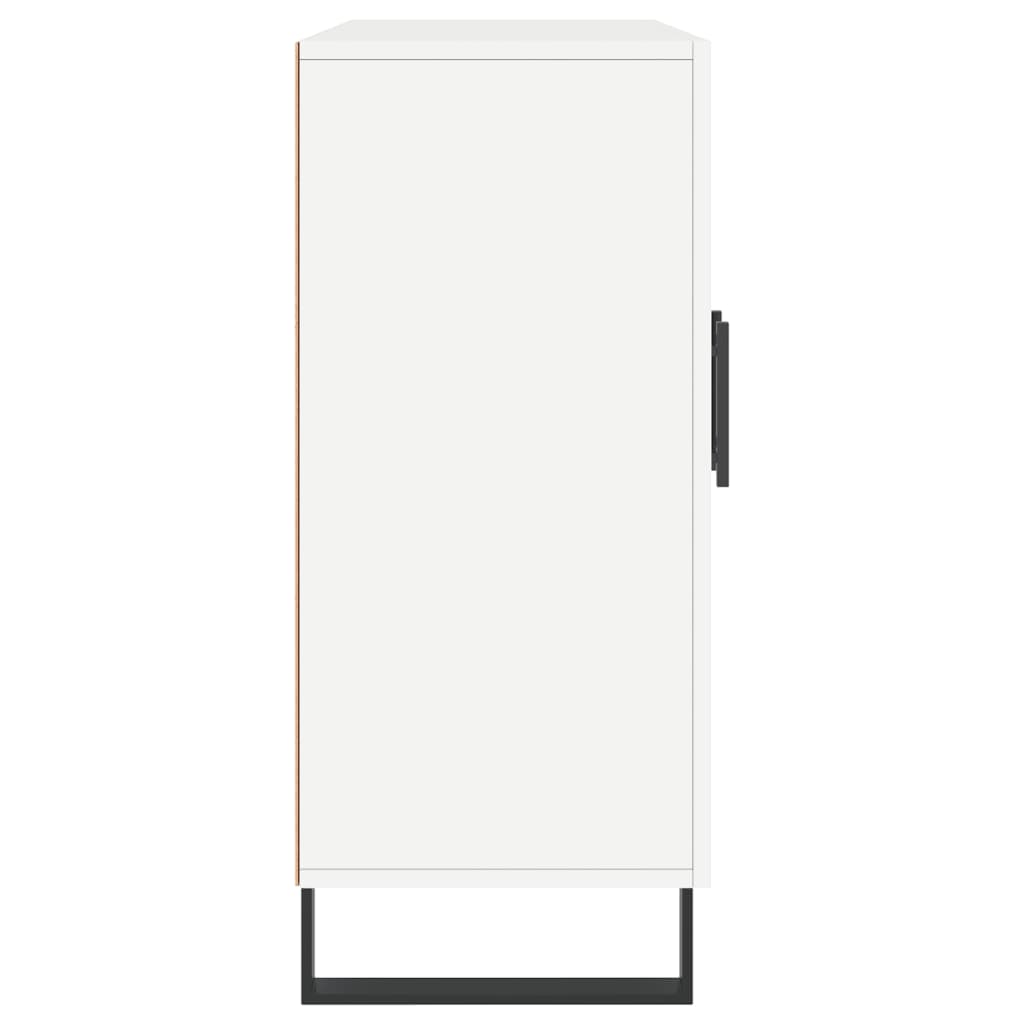 Dressoir 90X34X80 Cm Bewerkt Hout Wit
