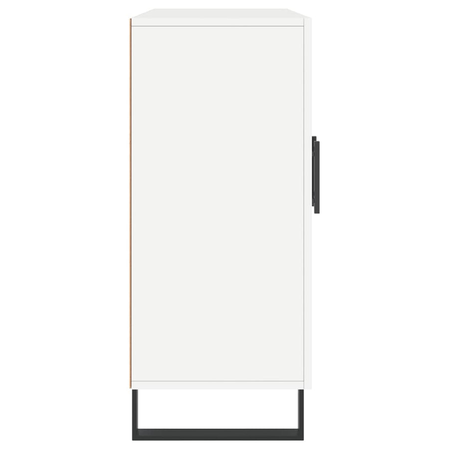 Dressoir 90X34X80 Cm Bewerkt Hout Wit