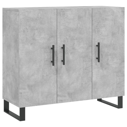 Dressoir 90X34X80 Cm Bewerkt Hout Betongrijs