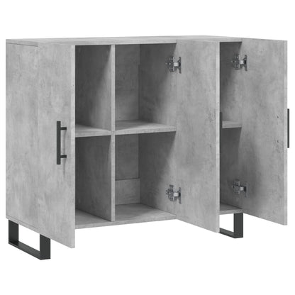 Dressoir 90X34X80 Cm Bewerkt Hout Betongrijs