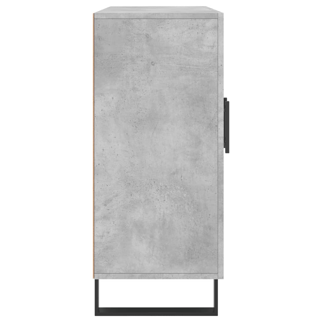 Dressoir 90X34X80 Cm Bewerkt Hout Betongrijs