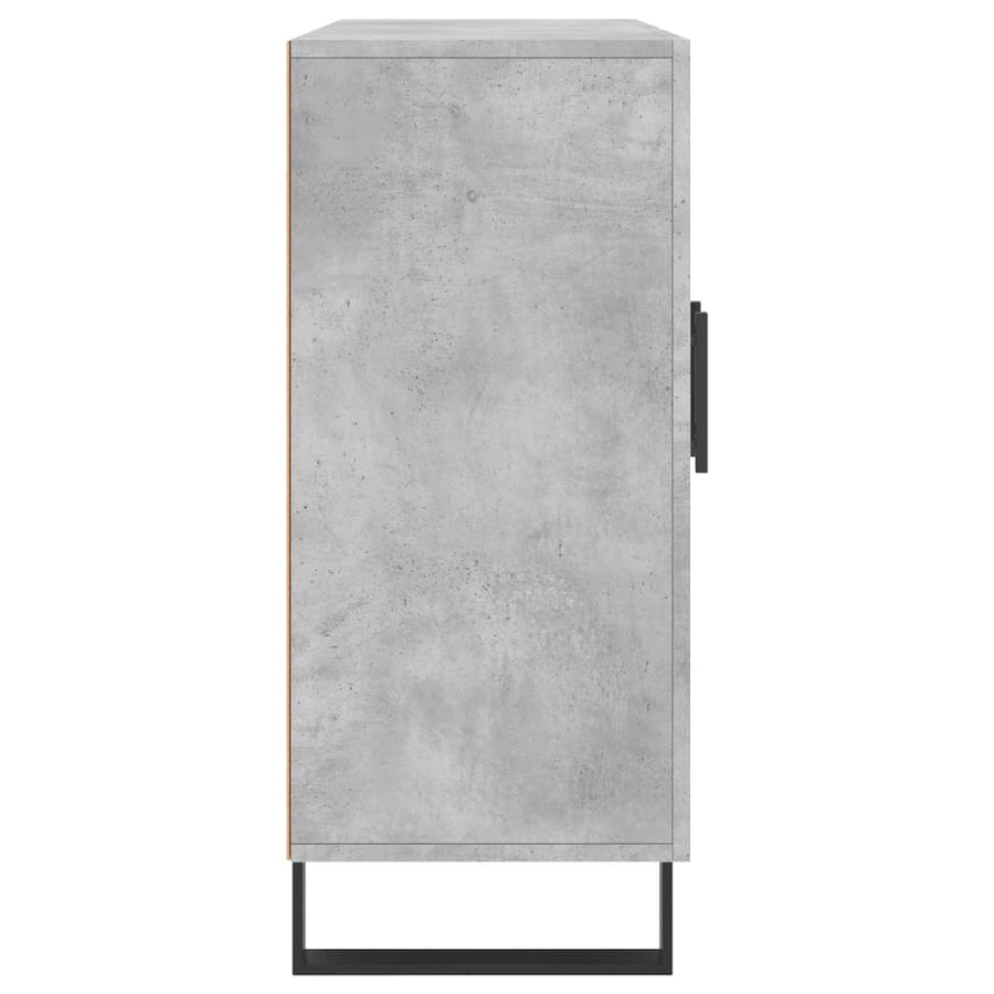 Dressoir 90X34X80 Cm Bewerkt Hout Betongrijs