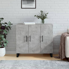 Dressoir 90X34X80 Cm Bewerkt Hout Betongrijs
