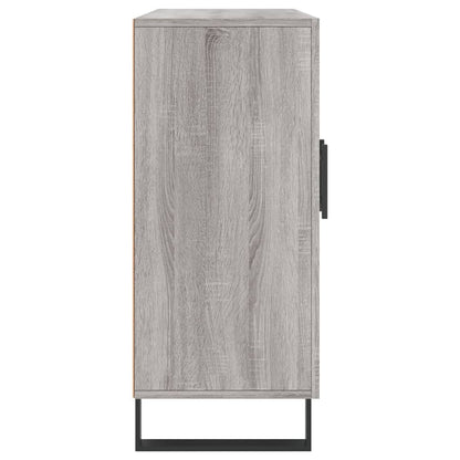 Dressoir 90X34X80 Cm Bewerkt Hout Grijs Sonoma Eikenkleurig