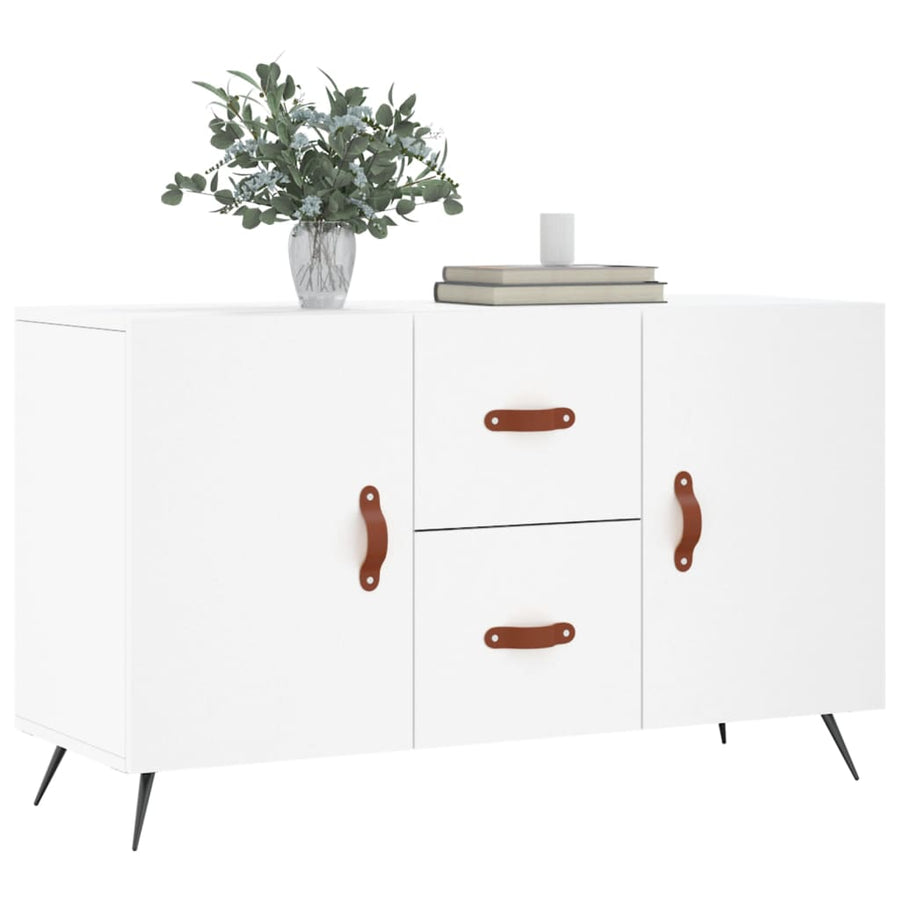 Dressoir 100X36X60 Cm Bewerkt Hout Wit