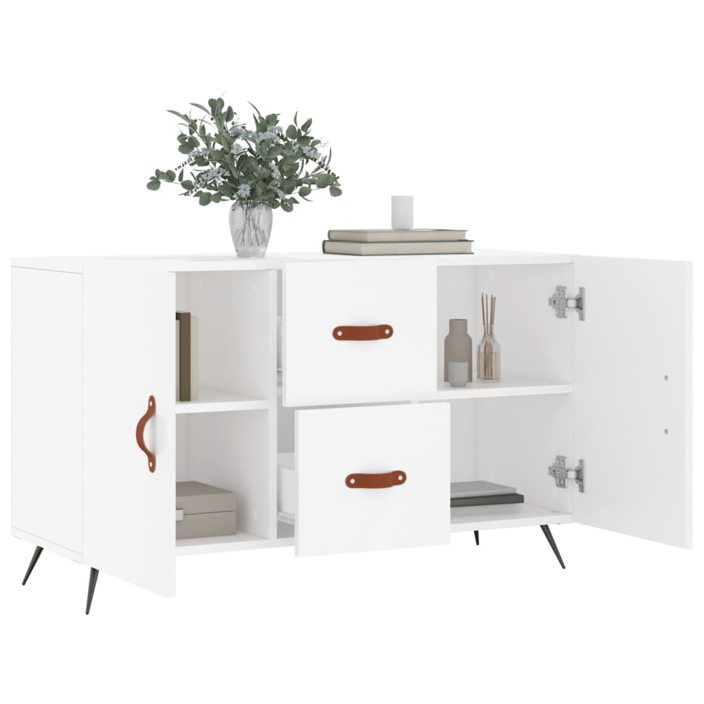 Dressoir 100X36X60 Cm Bewerkt Hout Wit
