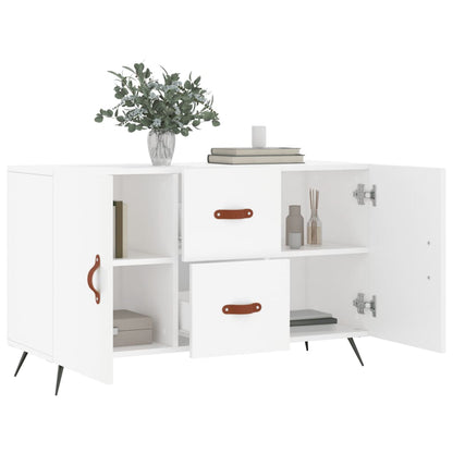 Dressoir 100X36X60 Cm Bewerkt Hout Wit