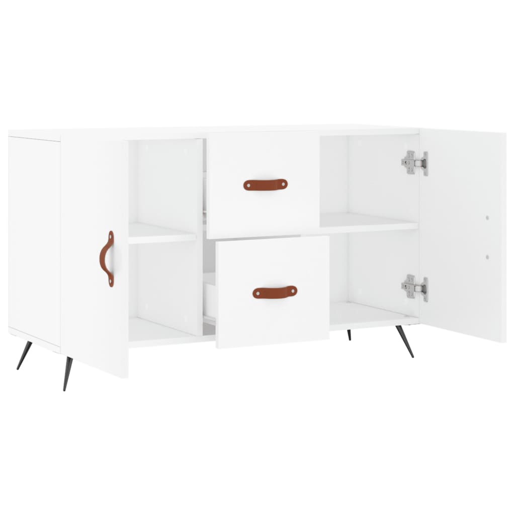 Dressoir 100X36X60 Cm Bewerkt Hout Wit