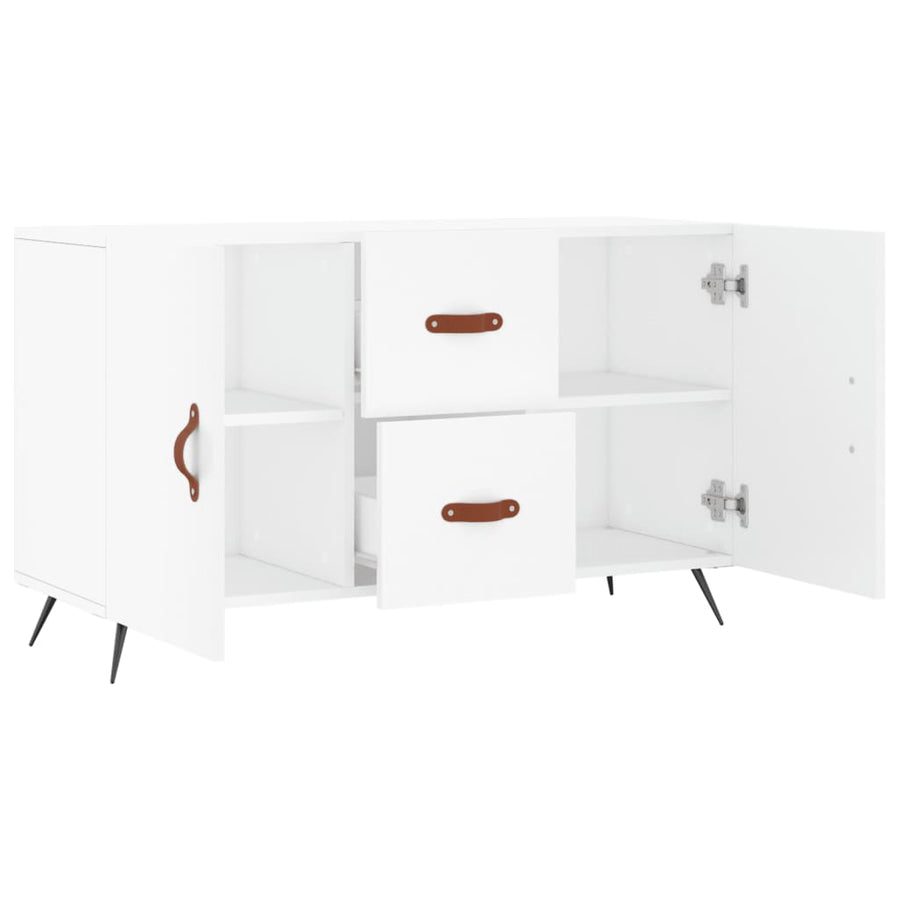 Dressoir 100X36X60 Cm Bewerkt Hout Wit