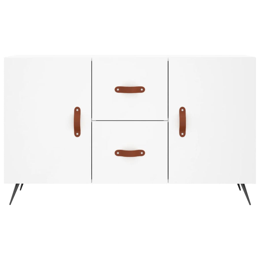 Dressoir 100X36X60 Cm Bewerkt Hout Wit
