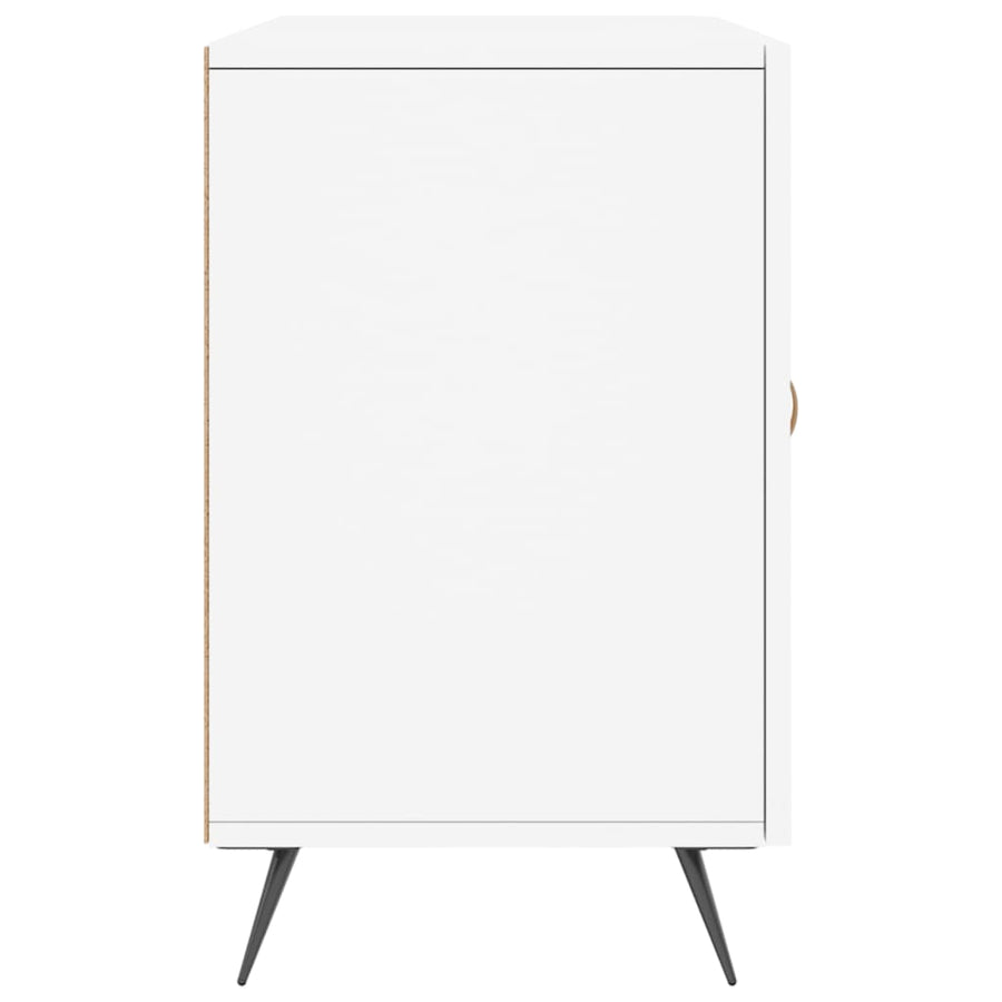 Dressoir 100X36X60 Cm Bewerkt Hout Wit